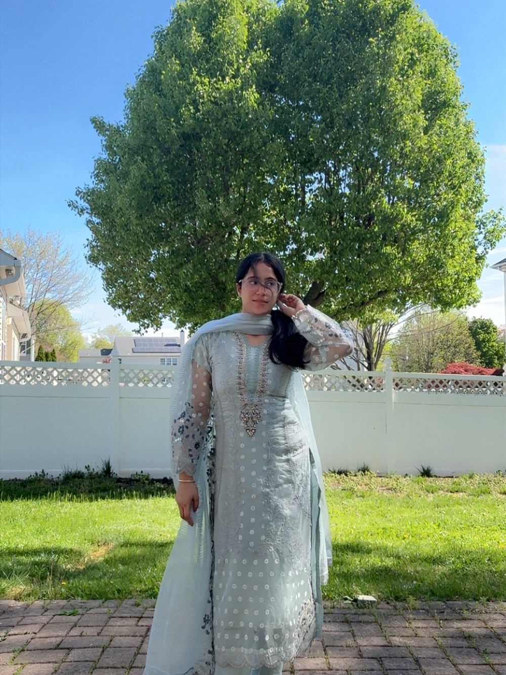 Ethnic Indian Wear Women Palazzo Pants Set in Light Mint Green